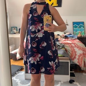 Formal Flower High Neck Dress